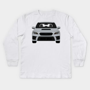 Wrx sti Ice-Silver Kids Long Sleeve T-Shirt